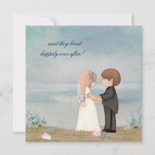 Beach Wedding Vows Inbjudningar