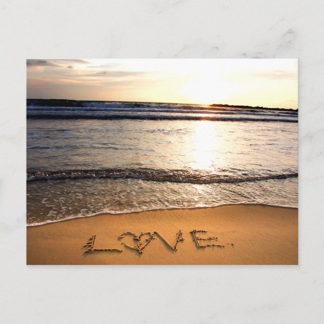 Beach Wedding-vykort Vykort (Framsida)