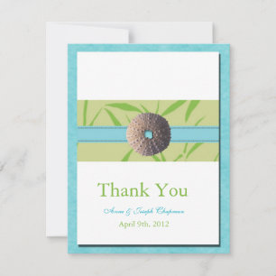 Beach Weddings - Aqua Blue - Tack kort