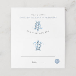 Beach Wedplace Cards Meal Choice Sea Turtle Placeringskort