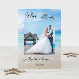 Beach Wedto Photo - tackkort