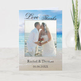 Beach Wedto Photo - tackkort