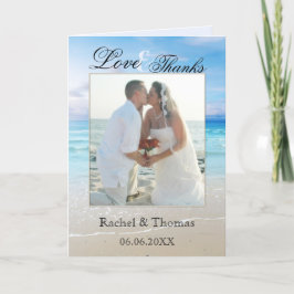 Beach Wedto Photo - tackkort
