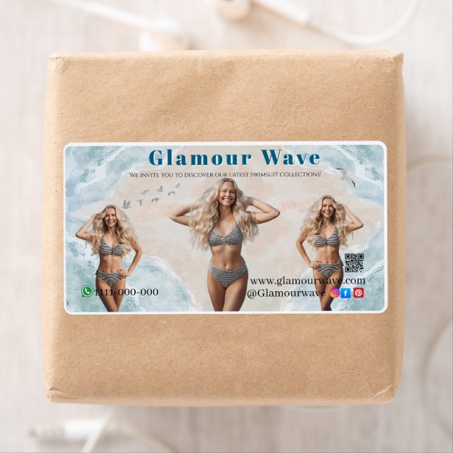 Beach Women in Swimwear Branding Boutique Summer  Fraktsedel (Insitu)
