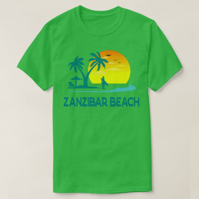 Beach zanzibar t shirt (Design framsida)
