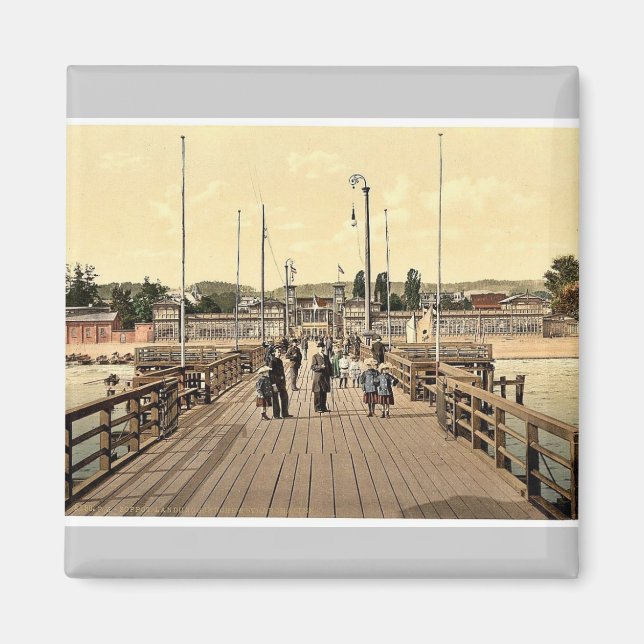 Beach, Zoppot, Väster Prussia, Tyskland (dvs. Sopo Magnet (Framsidan)