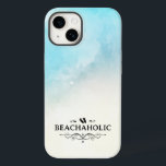 BeachaholBeach<br><div class="desc">Beach älskare-väskan har vattenfärgsstrand och ord "beachahotell" med accent inslag och flinflip flops ikon.</div>