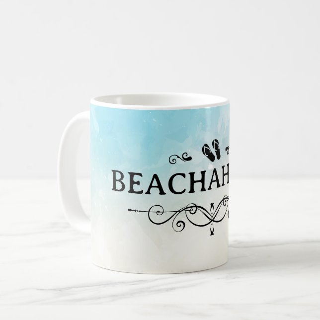 Beachaholland Watercolor Beach Kaffemugg (Framsida vänster)