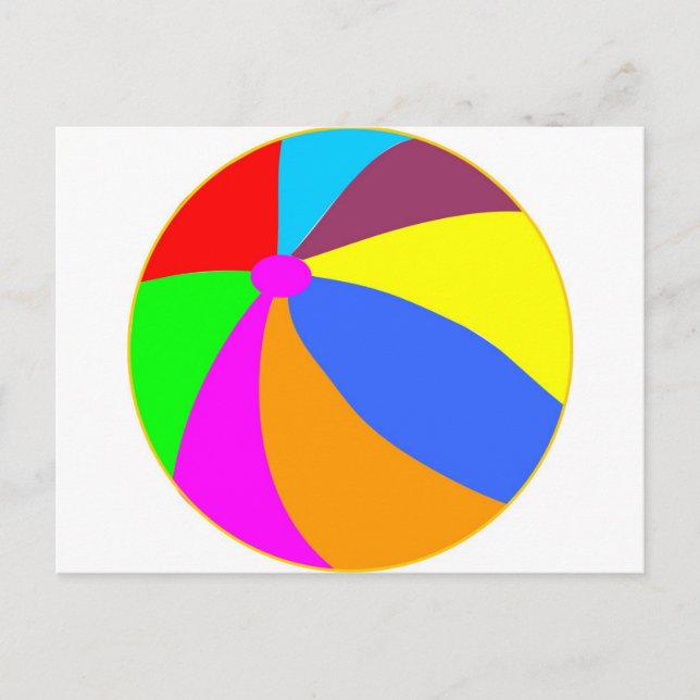 Beachball Vykort (Framsida)