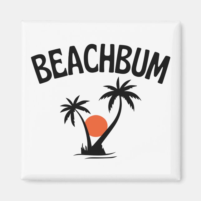 Beachbum Beach Summer Magnet (Framsidan)