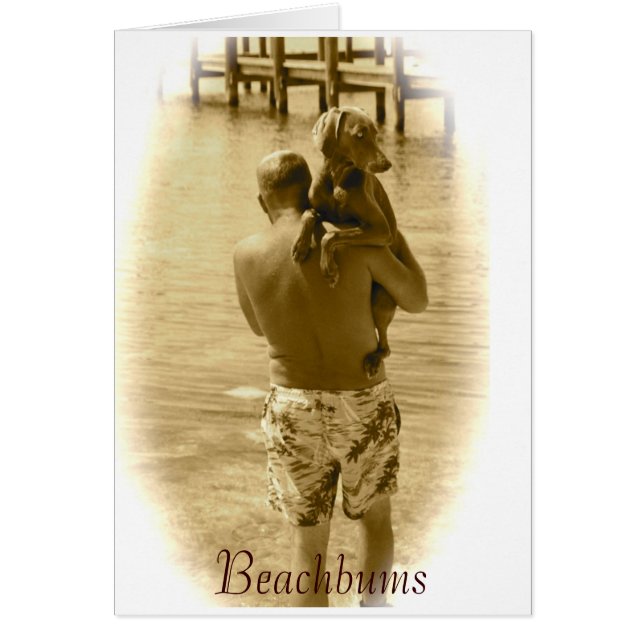 Beachbums Hälsningskort (Framsidan)