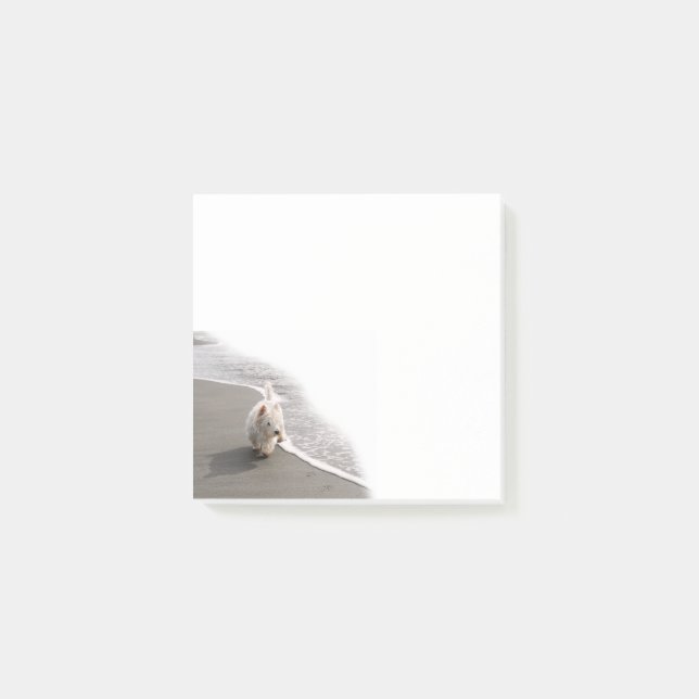 Beachcombi Westie Photo 3x3 Notes Post-it Block (Framsida)
