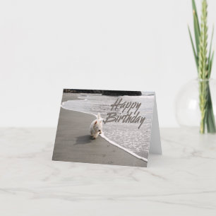 Beachcombi Westie Photo Birthday Card Tack Kort