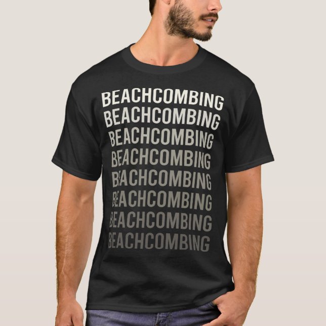Beachcombing Beachcomber White Gradient Beachcombe T Shirt (Framsida)