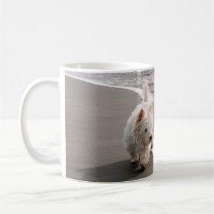 Beachcombing Westie Photo Coffee Mugg