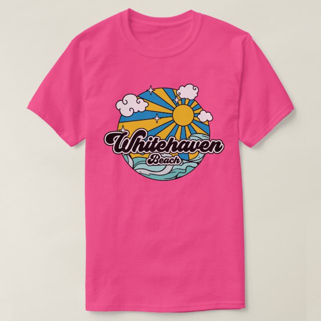Beacher Whitehaven Beach T Shirt (Design framsida)