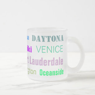 BEACHES mugg (frostat glas)