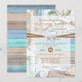 Beachfront Bröllop Inbjudningar