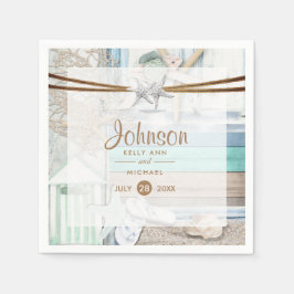Beachfront Bröllop Pappersservett