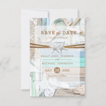 Beachfront Bröllop - Spara datum