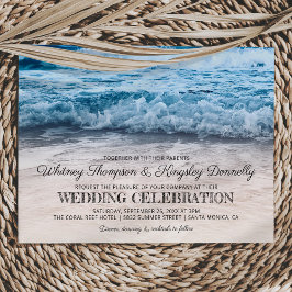 Beachfront Destination Wedding Inbjudningar