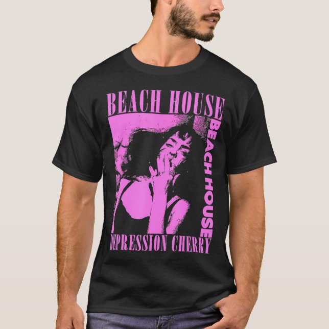 Beachh House Depression Cherry T Shirt (Framsida)