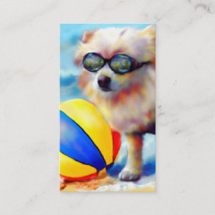 Beachin (Pomeranian) visitkortar Visitkort