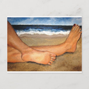 Beachin'Feet Vykort