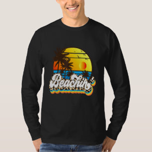 Beachin'Retro Leopard Sunset Graphic T Shirt