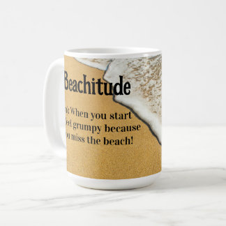 "Beachitude" Definition Kaffemugg