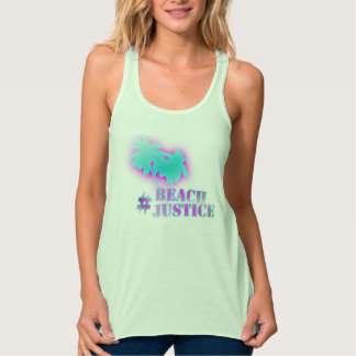 #BEACHJUSTICE Retro Dam Tank Linne Med Racerback