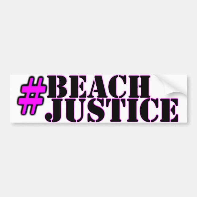 #Beachjusticeprideklistermärke Bildekal (Framsidan)