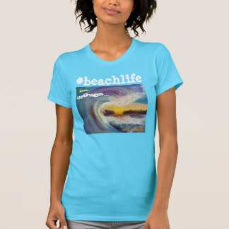 #beachlifeSand, vinkart och sunset. T Shirt