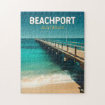 Beachport Australia Travel Art Vintage Pussel<br><div class="desc">Bachport-retro-vektorns resedesign. Beachport,  Australien,  är en charmerande kuststad i södra Australiens kalksten Kusten,  känd för sina bedövande stränder,  långa bryggor och kuster.</div>