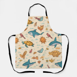 Beachside All-Over Print Apron Gift