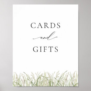 Beachside Pampas Grass Cards och Gåvor Poster