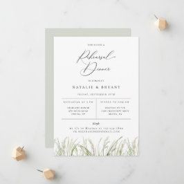 Beachside Pampas Grass Rehearsal Dinner Meddelande