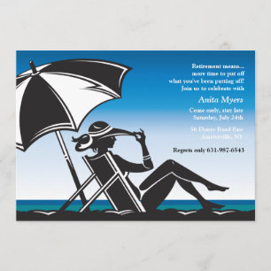 Beachside pensionpartyinbjudan inbjudningar