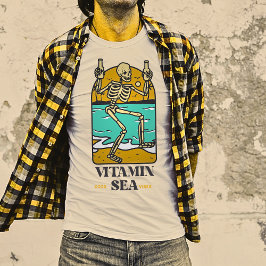 Beachside Skull Shroud" T Shirt