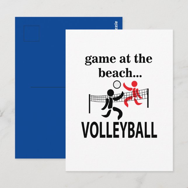 Beachvolleyboll Vykort (Fram/baksida)