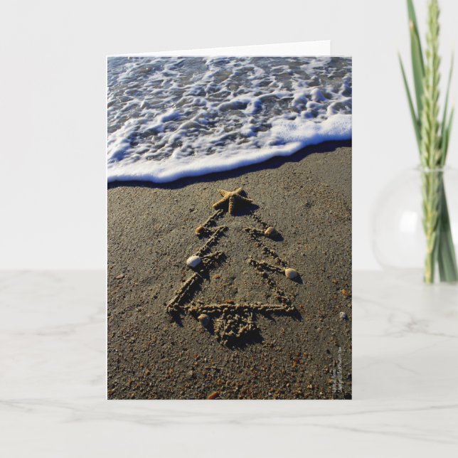 Beachwrites julgran helgkort (Framsida)