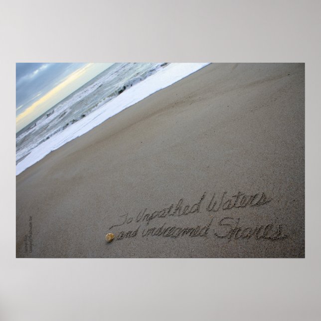 Beachwrite's Shakespeare Unpathed Vatten Poster (Framsidan)