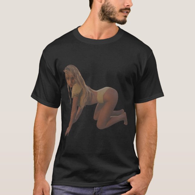 Beachy Blonde Babe Sydney Sweeney T Shirt (Framsida)
