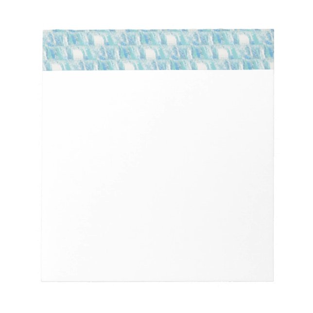 Beachy Blue Checks Anteckningsblock (Framsida)
