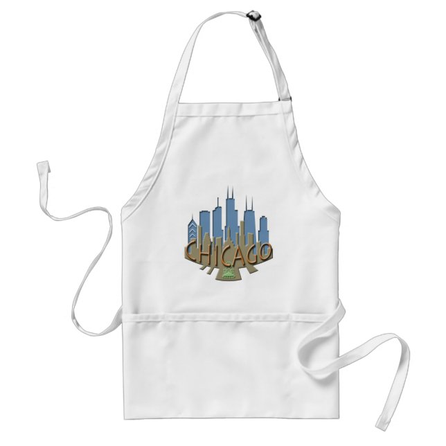 Beachy Chicago horisontnewwave Förkläde (Framsidan)