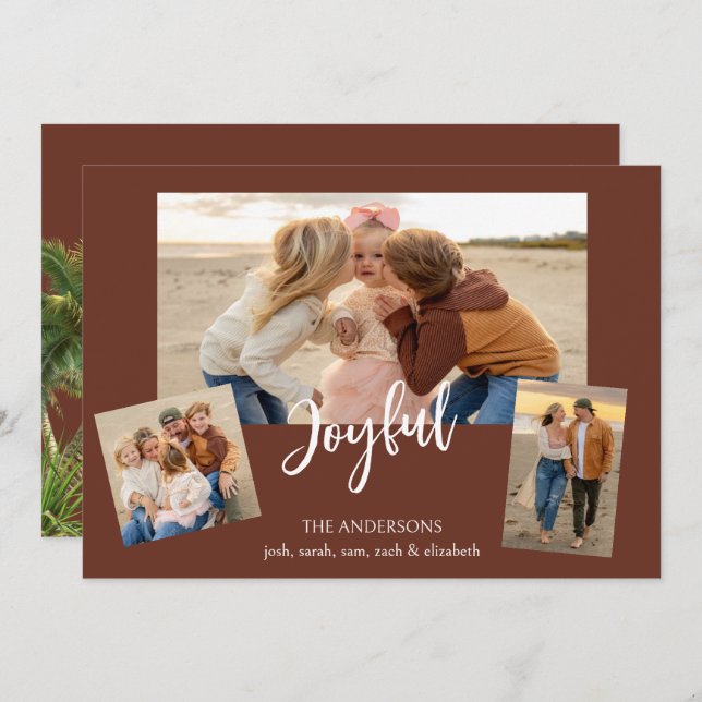 Beachy Collage Photo II Julkort (Fram/baksida)