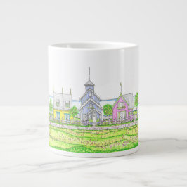 Beachy Cottages Large Mugg Jumbo Mugg