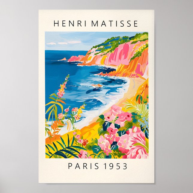 Beachy Decor, Ocean Print in Henri Matisse Poster (Framsidan)