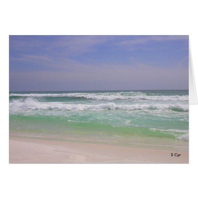 Beachy Destin, Florida, S Cyr Hälsningskort (Framsidan Horizontal)