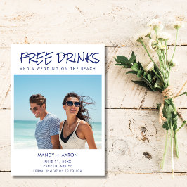 Beachy Free Drinks Photo Destination Wedding Spara Datumet